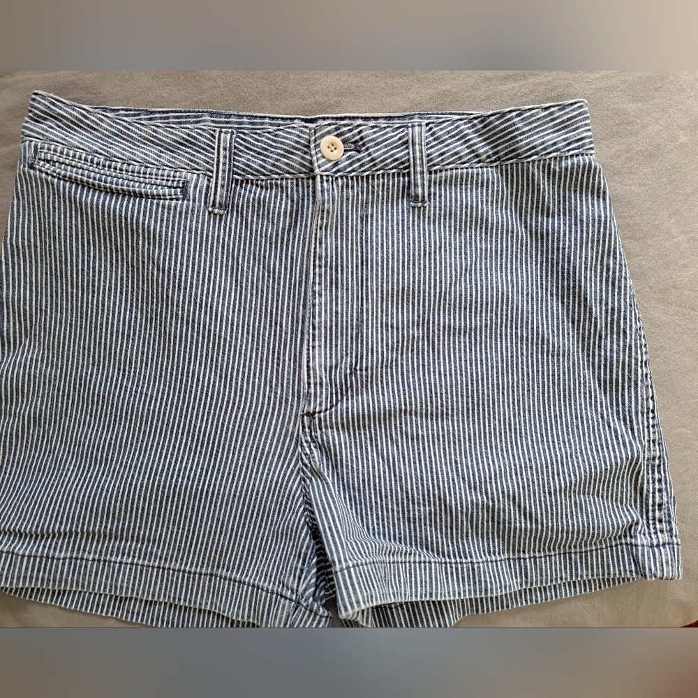 Blue and white shorts